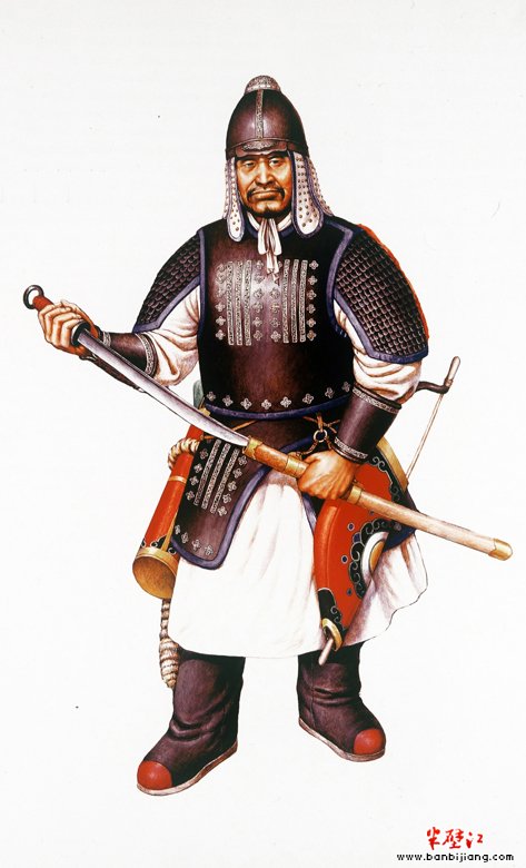 218  蒙古武士画像.
